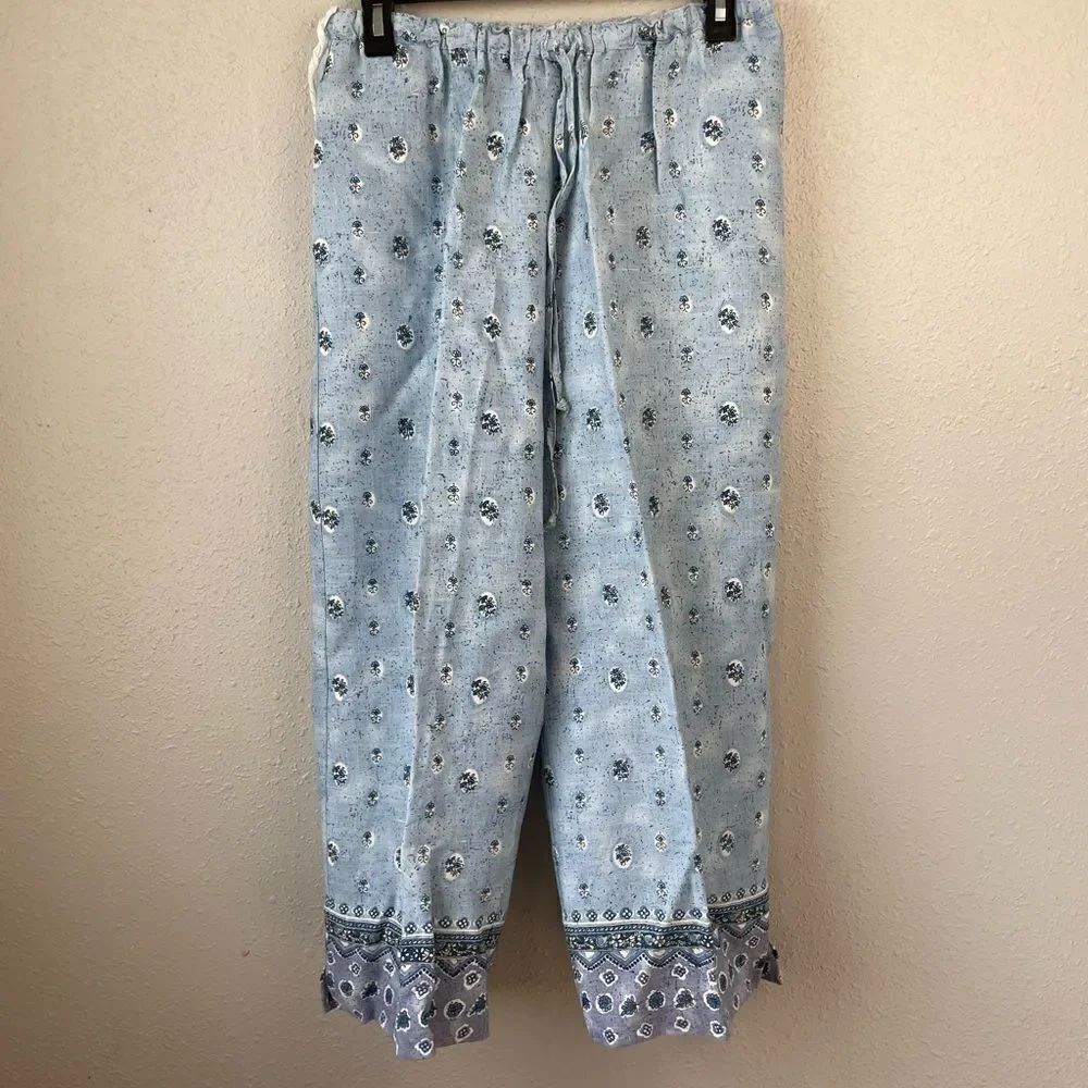 Carol Anderson Matching Linen Button Down Shirt and Crop Pants Size M EUC - Picture 6 of 10
